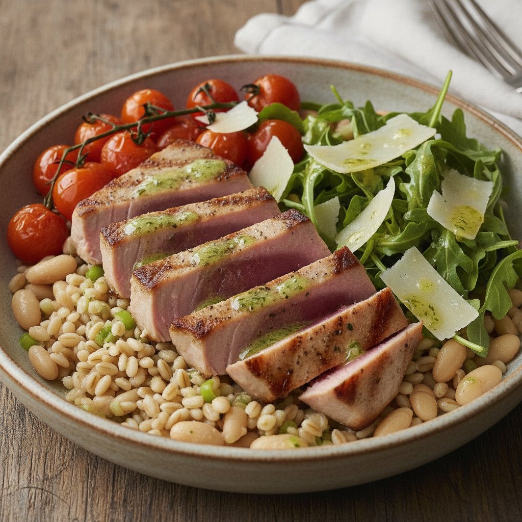 Grilled Tuna Grain Bowl