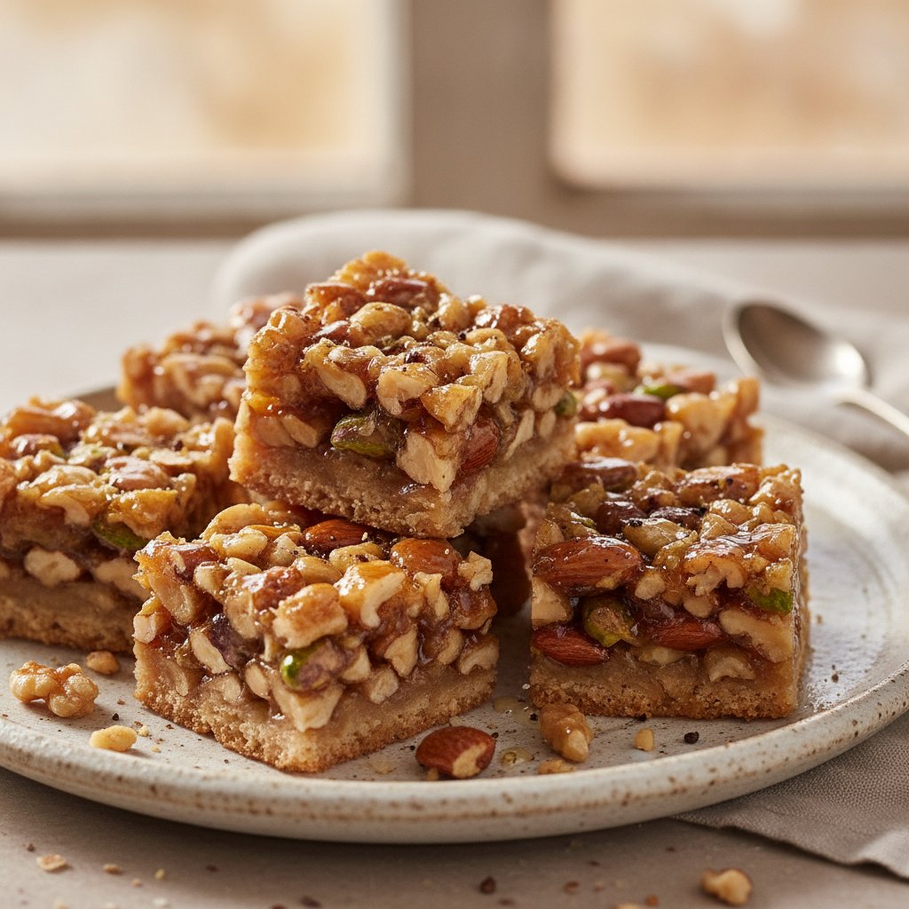 Chopped Nut Honey Clusters