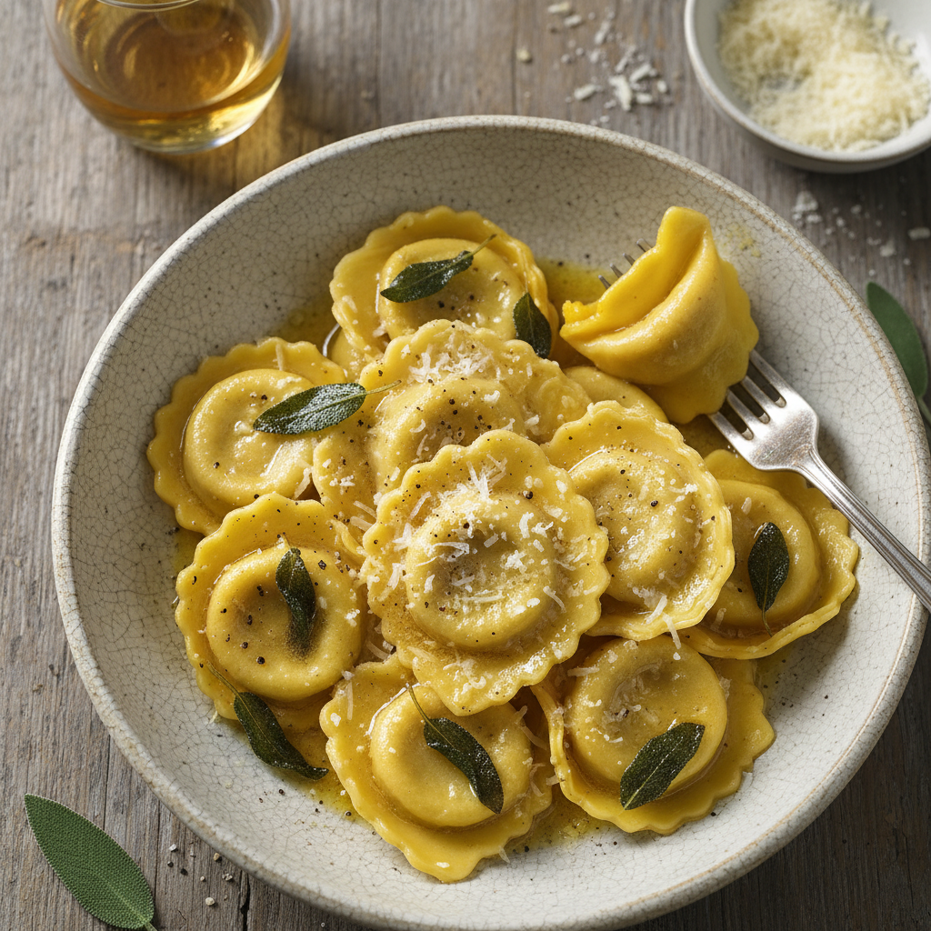 Tortelli di Zucca Burro e Salvia Mantovani