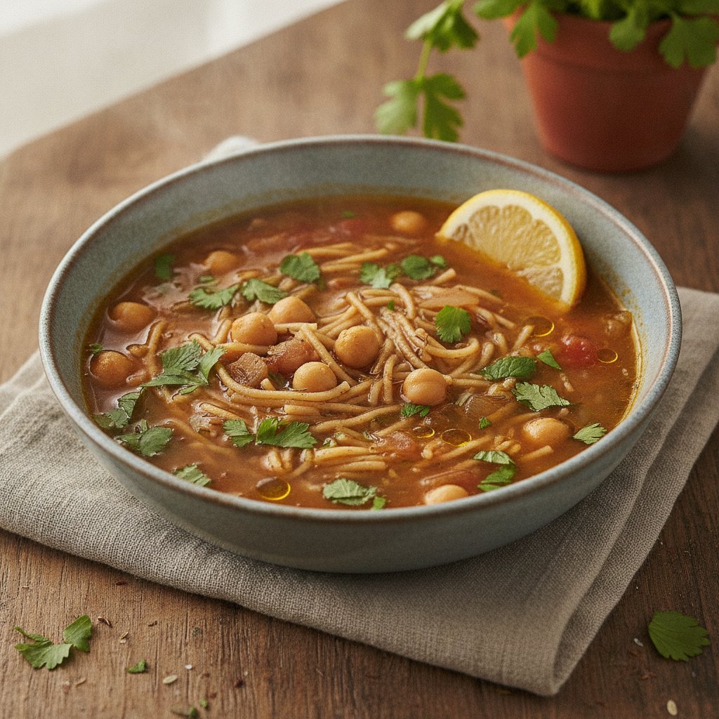 Noodle and Herb Soup