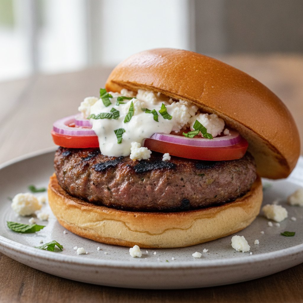 Grilled Lamb Burger