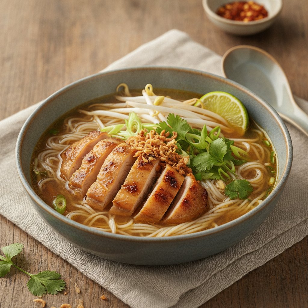 Chicken Noodle Soup Thai Style