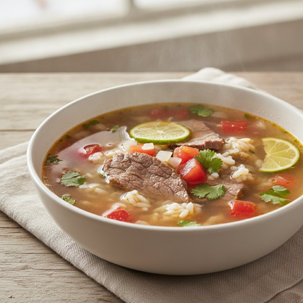 Beef Broth with Rice (Low-Chol)