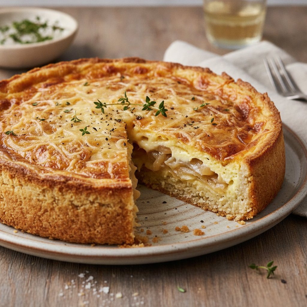 Onion and Cheese Tart (Keto)
