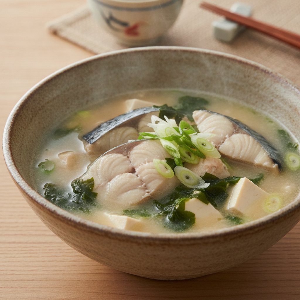 Mackerel Miso Soup
