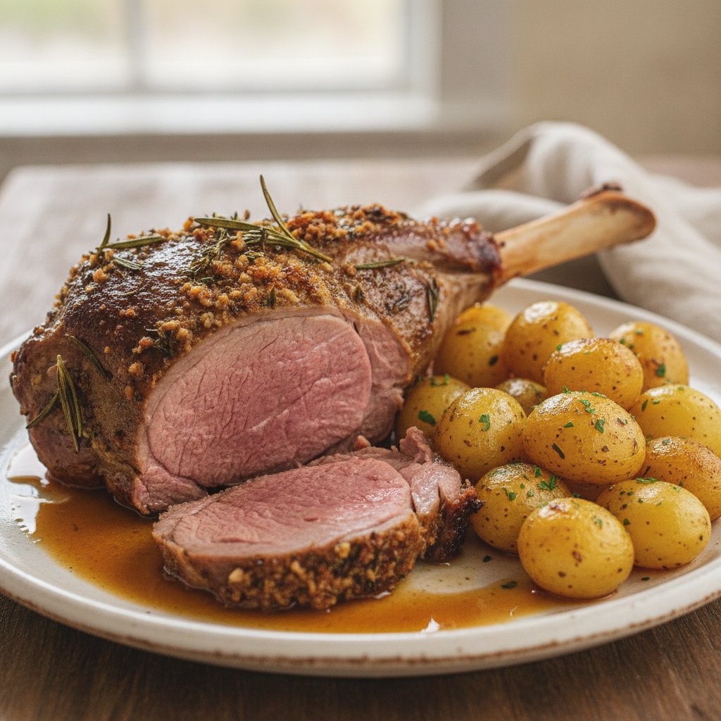 French Roast Leg of Lamb (Low-Chol)