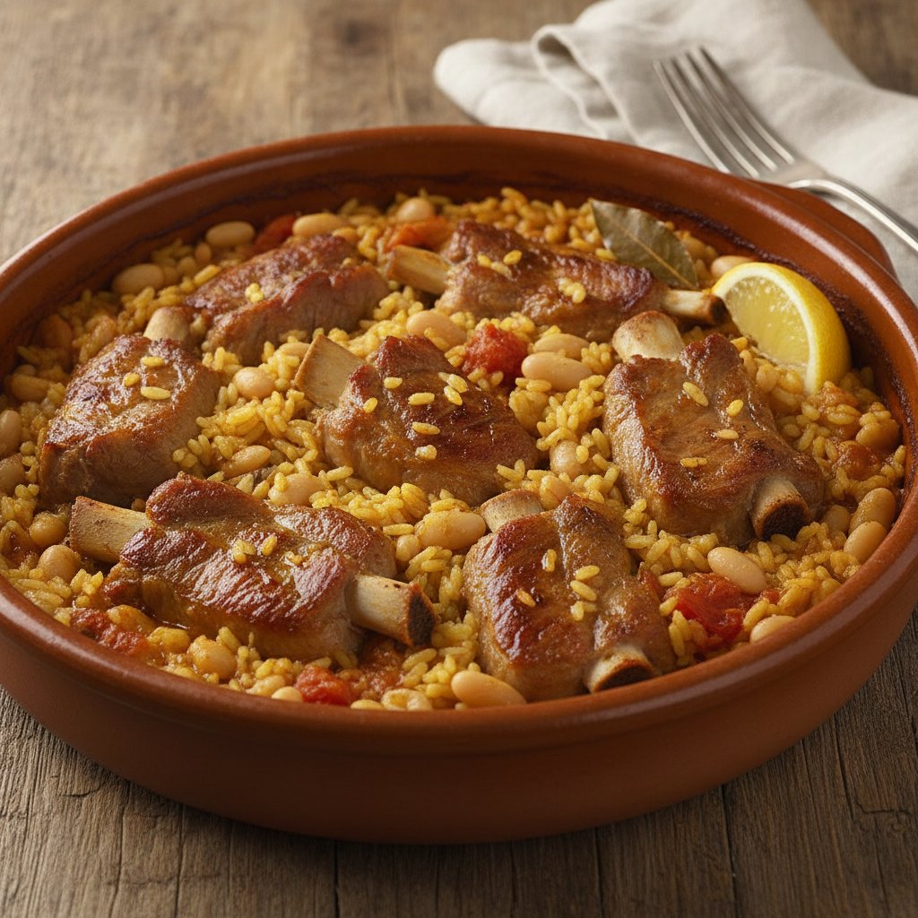 Rice with Pork Ribs and Beans
