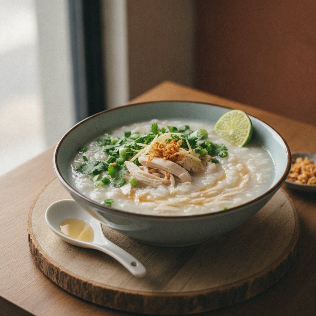 Chicken Rice Porridge (Low-Chol)