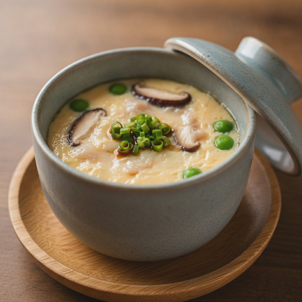 Steamed Savory Egg Custard (Low-Calorie)