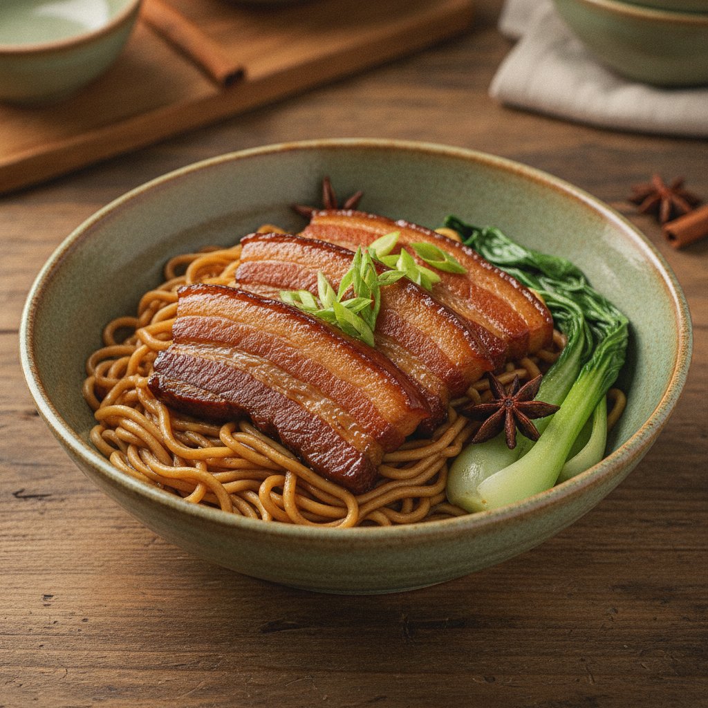 Braised Pork Belly Noodles