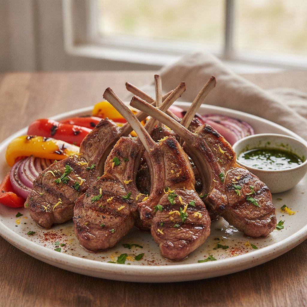 Grilled Baby Lamb Chops (Low-Calorie)