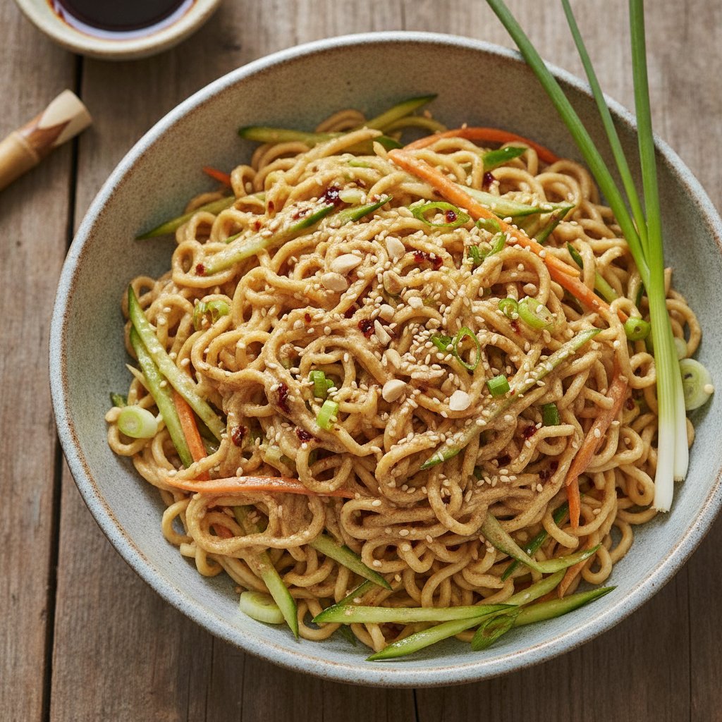 Cold Noodle Salad with Sesame Sauce