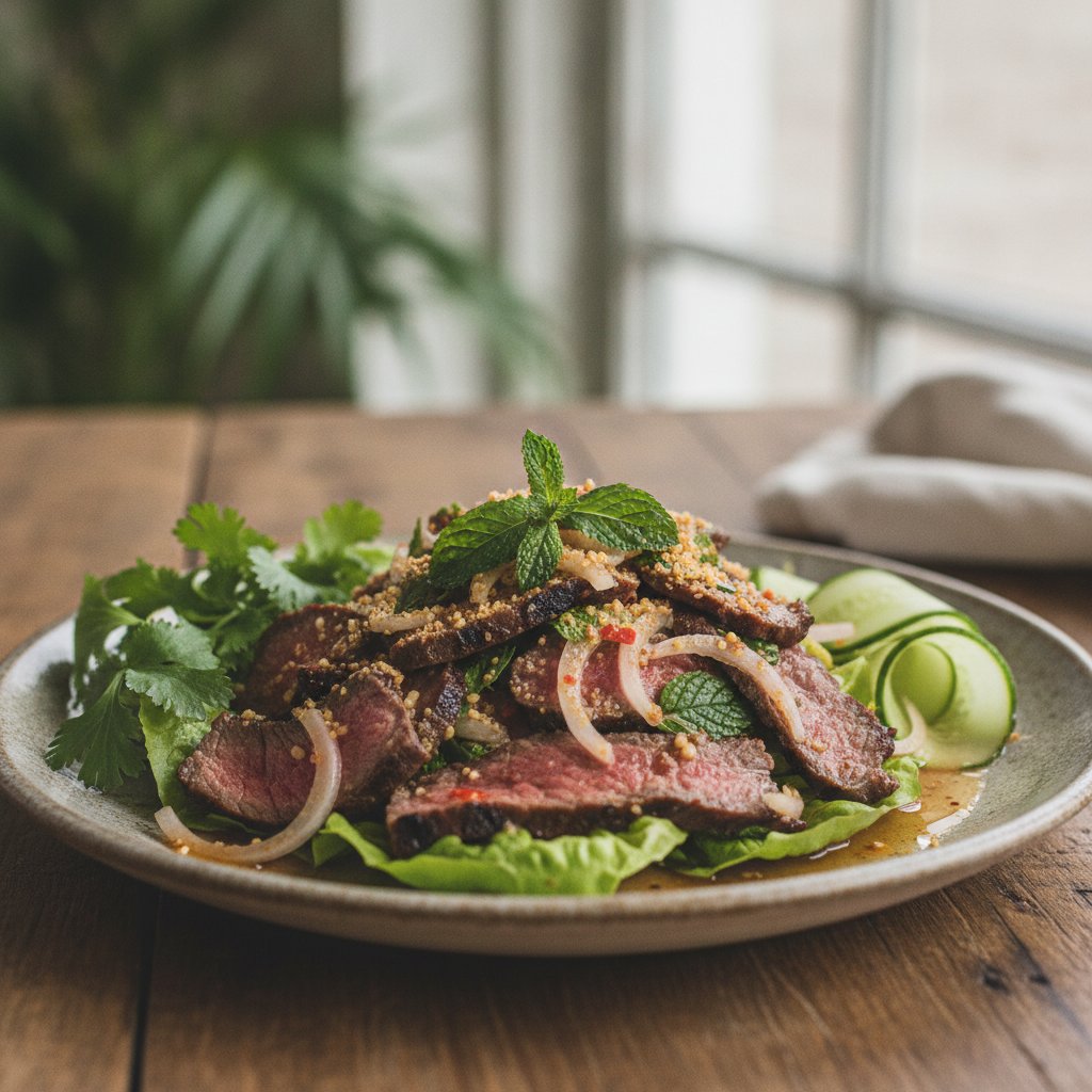 Thai Grilled Beef Salad Slices