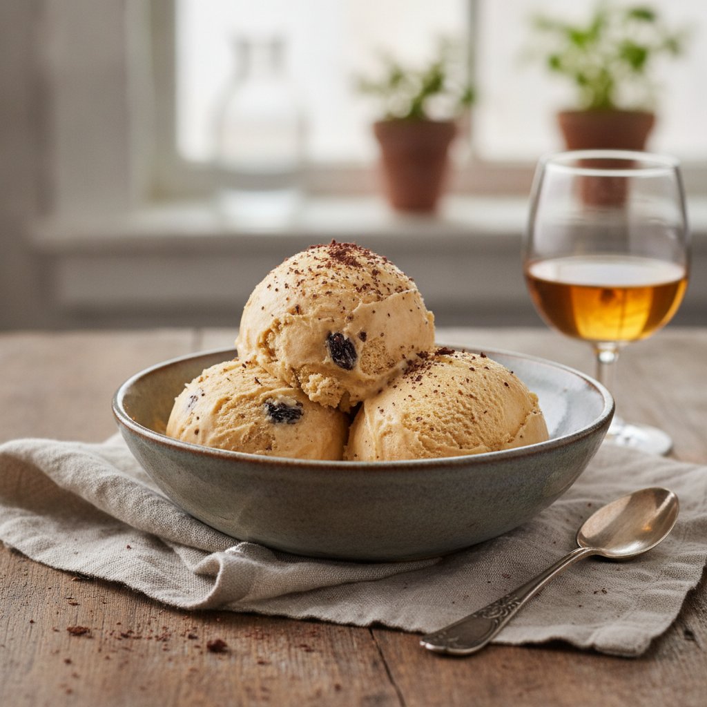 Marsala Wine Custard Ice Cream