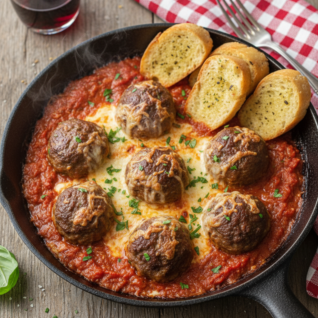 Baked Italian Beef Meatballs