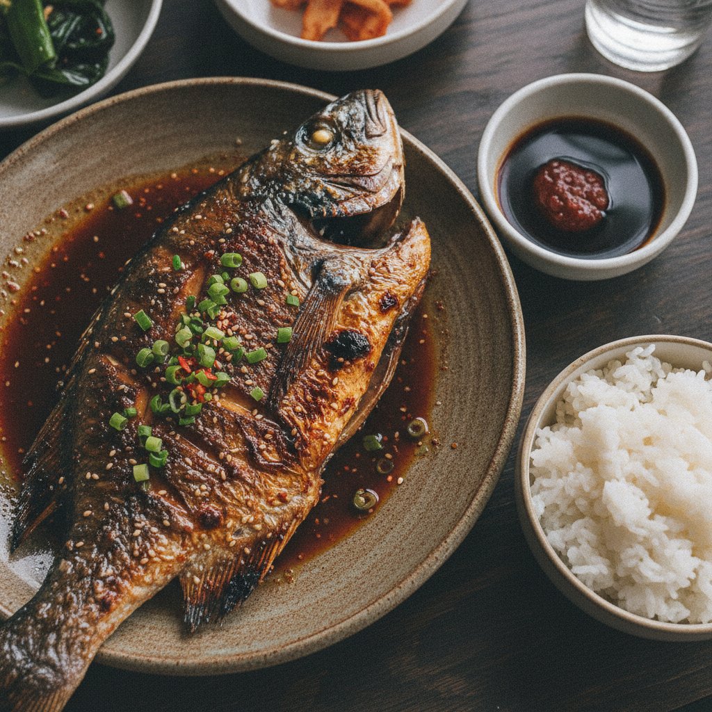 Grilled Whole Sea Bream