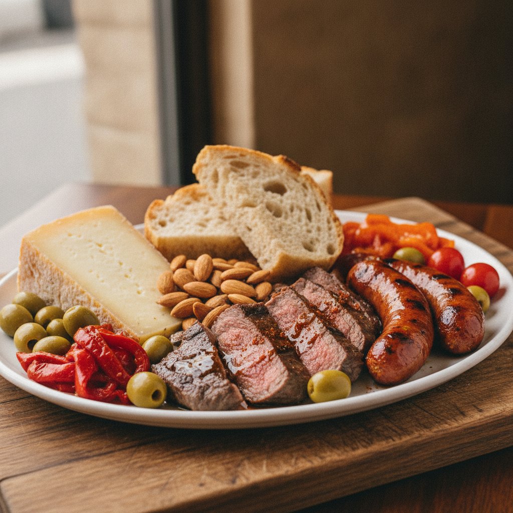 Spicy Beef Sausage Board