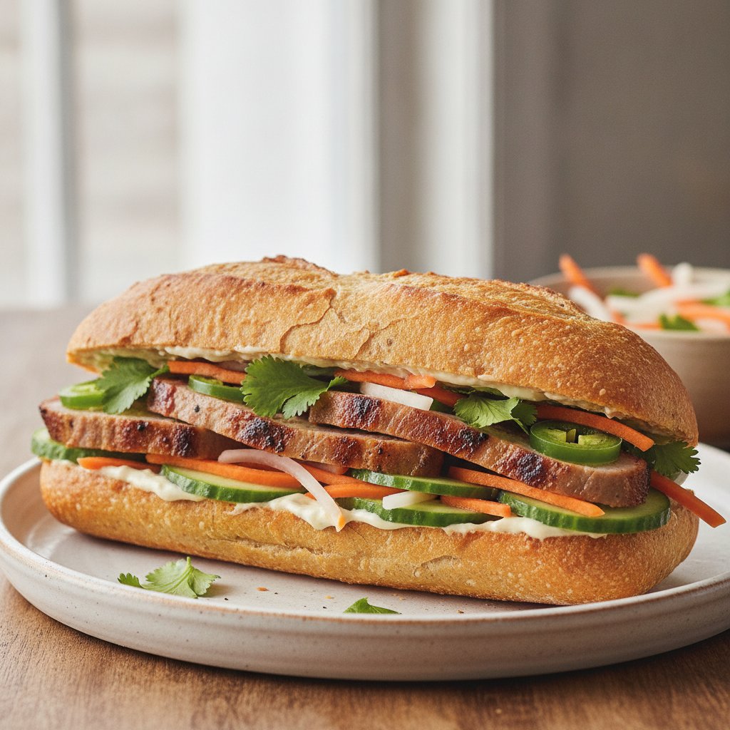 Vietnamese Cold Cuts Sandwich (Gluten-Free)