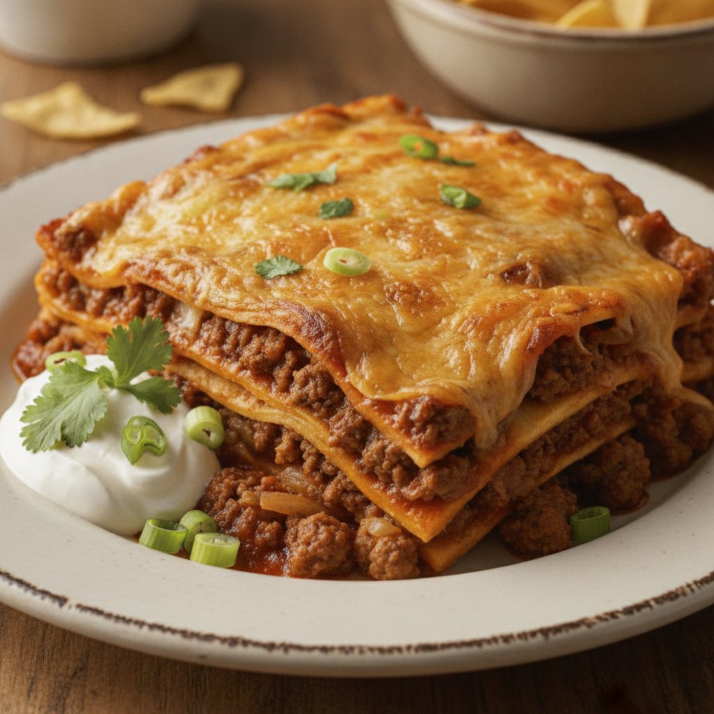Beef Enchilada Casserole