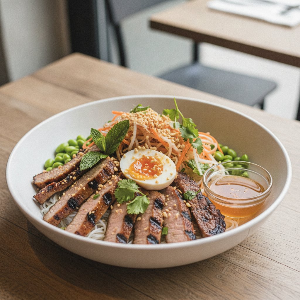 Grilled Pork Noodle Salad (High-Protein)
