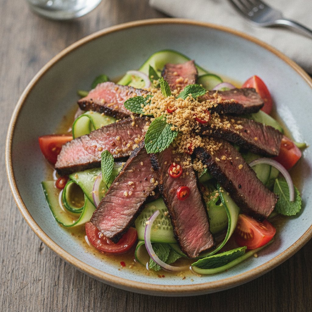 Grilled Beef Salad (Low-Calorie)