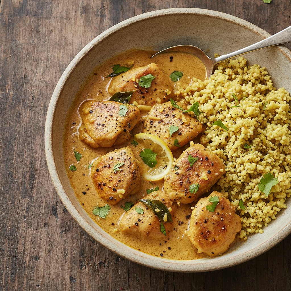 Spicy Chicken Curry with Black Pepper (Keto)