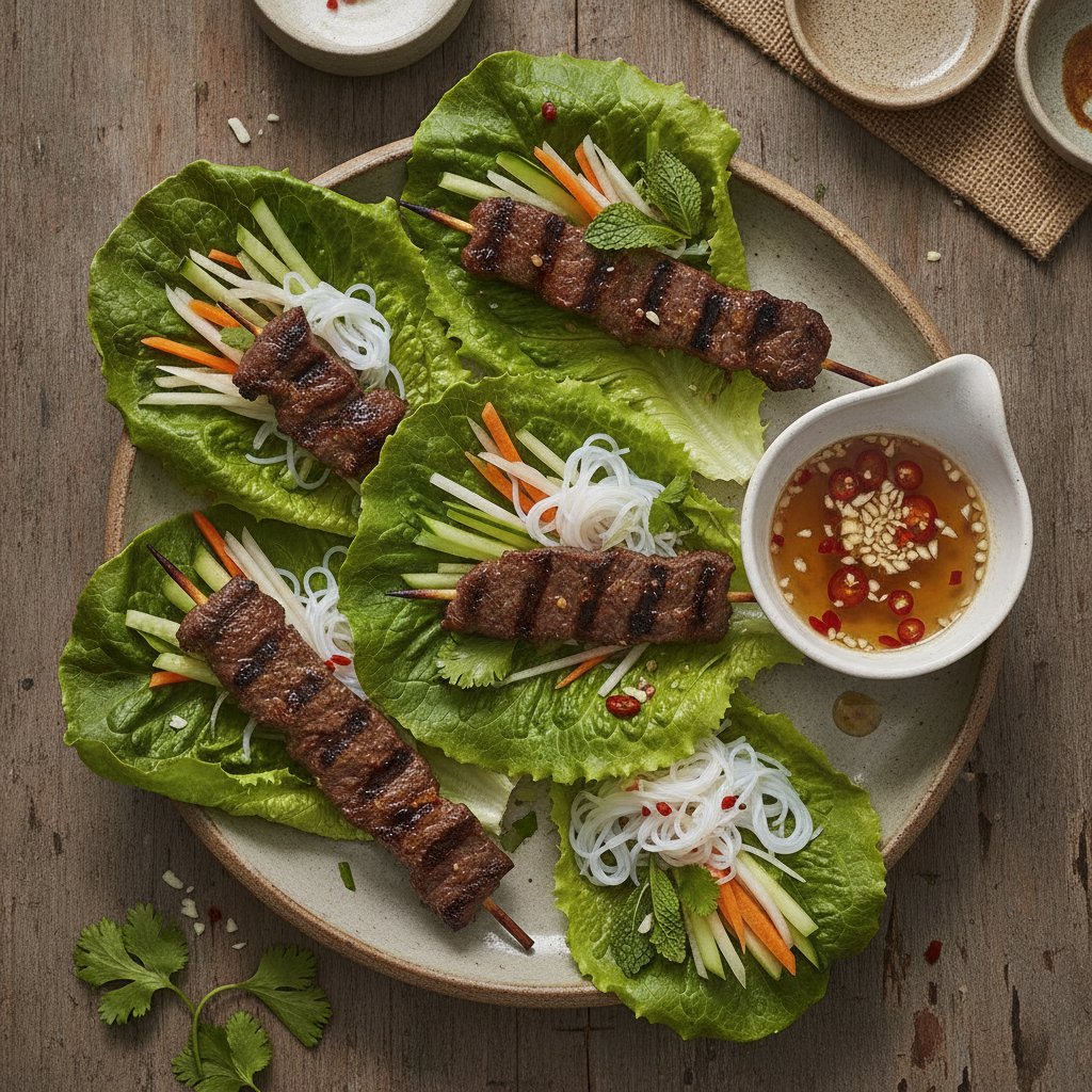 Grilled Beef Skewer Wraps