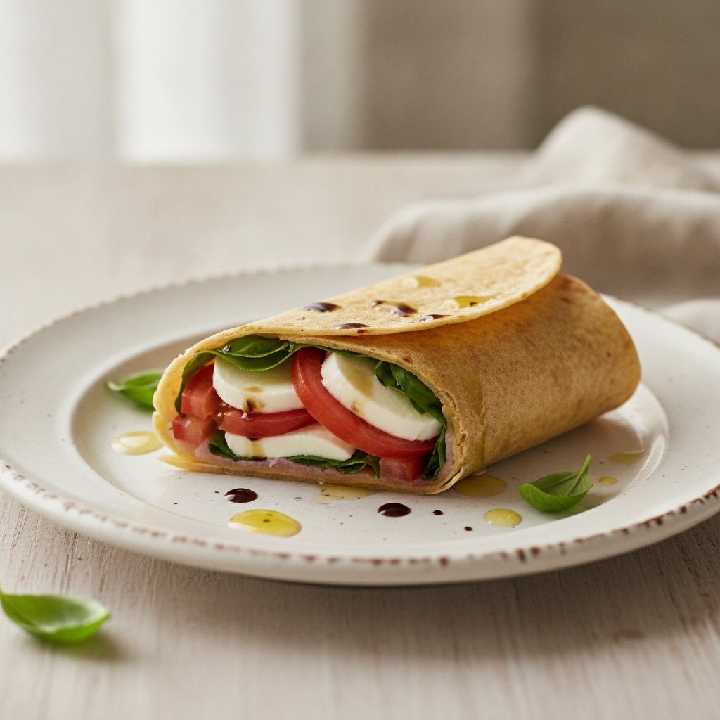 Fresh Cheese and Tomato Wrap