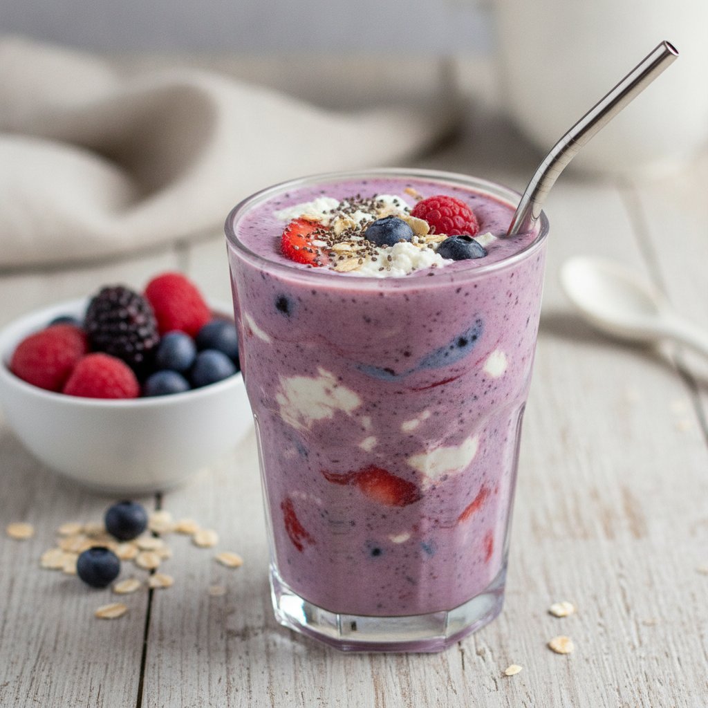 Triple Berry Smoothie (High-Protein)
