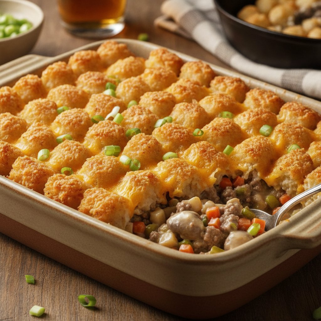 Tater tot hotdish