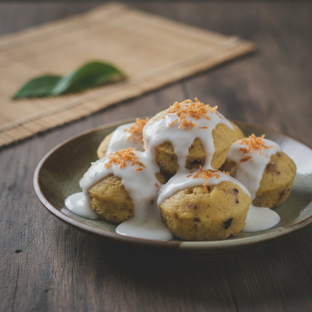 Thai Steamed Banana Cake