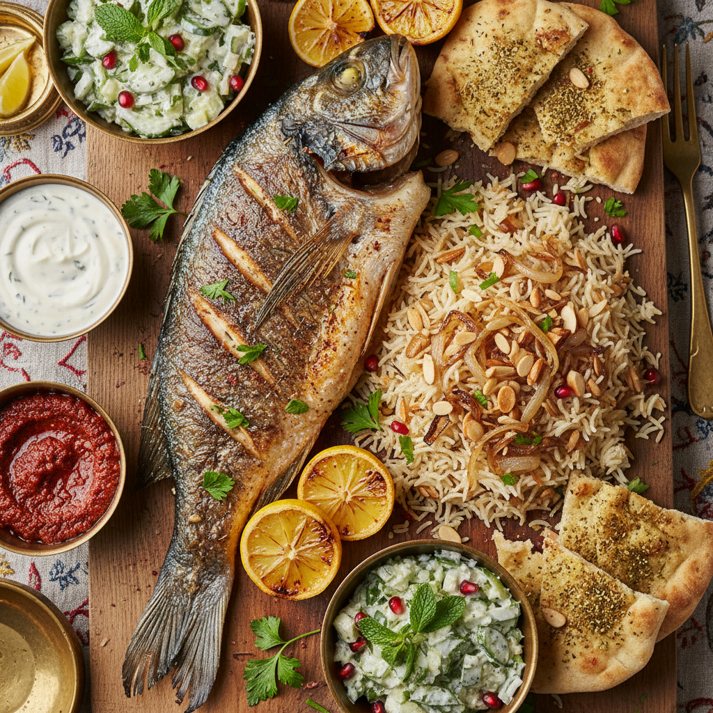 Fish Samak Mashwi Platter