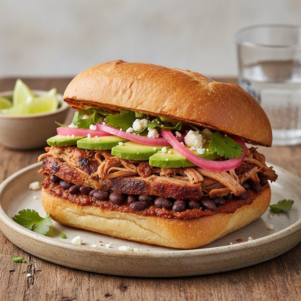 Marinated Pork Sandwich