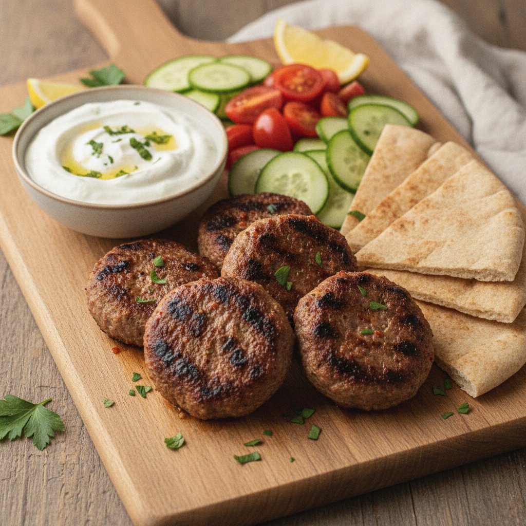 Spiced Lamb Sausage Board (Low-Chol)