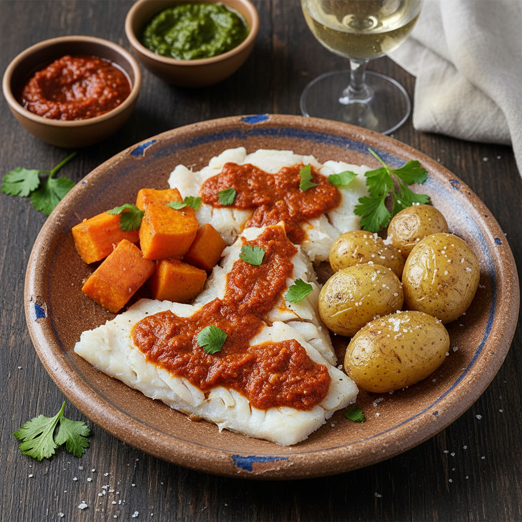 Canarian Salt Cod and Sweet Potato