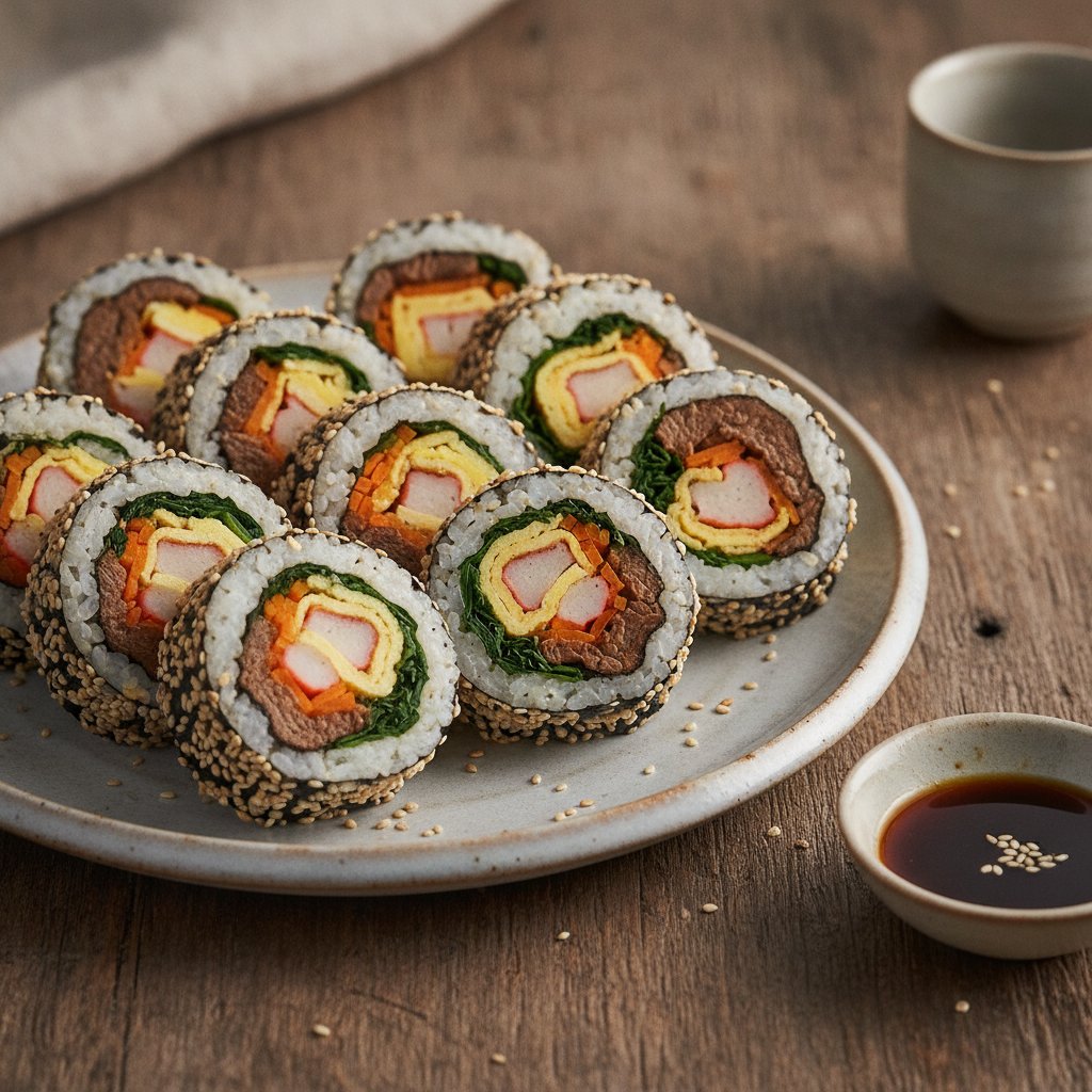 Korean Rice Rolled in Seaweed (Gluten-Free)