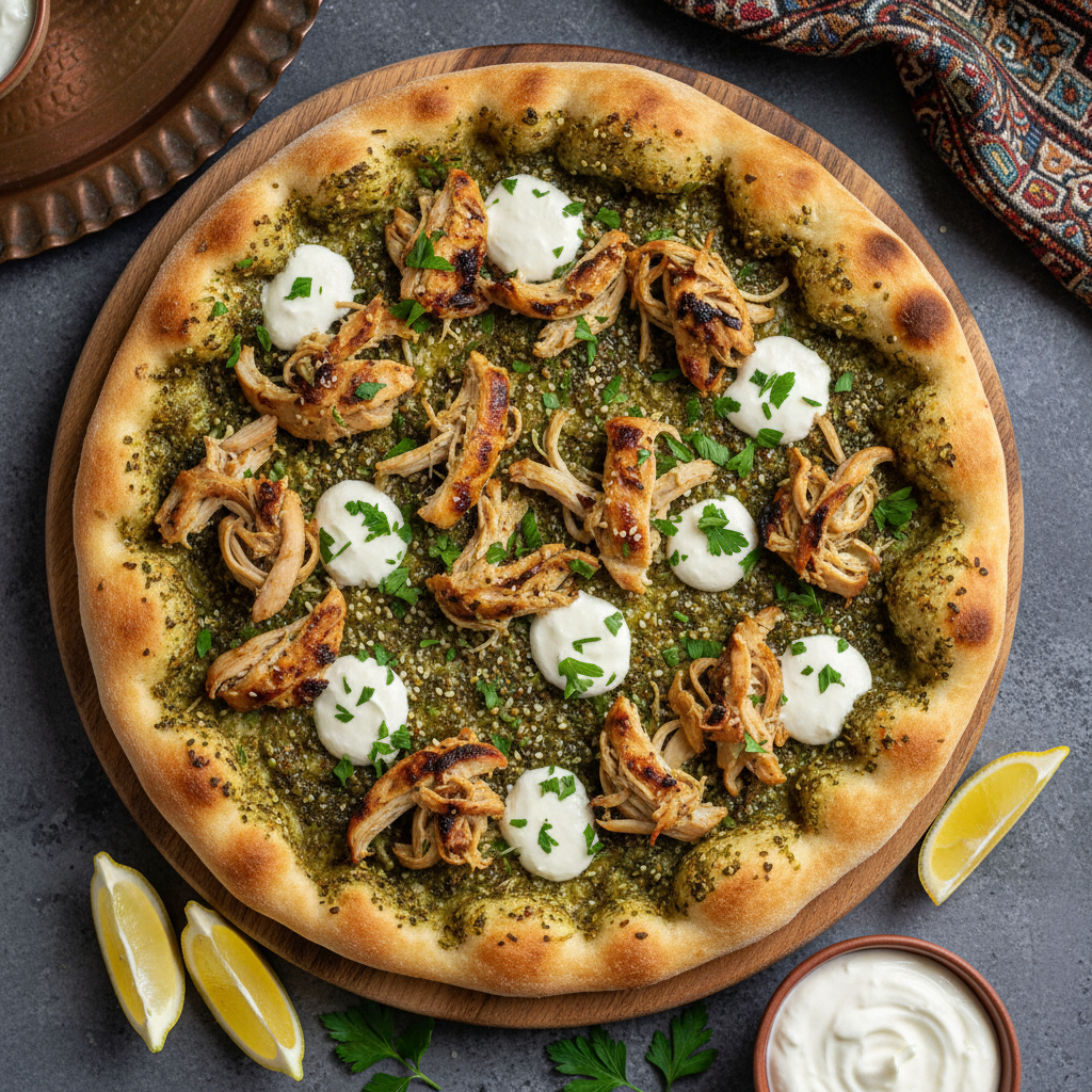 Chicken Manakish Zaatar