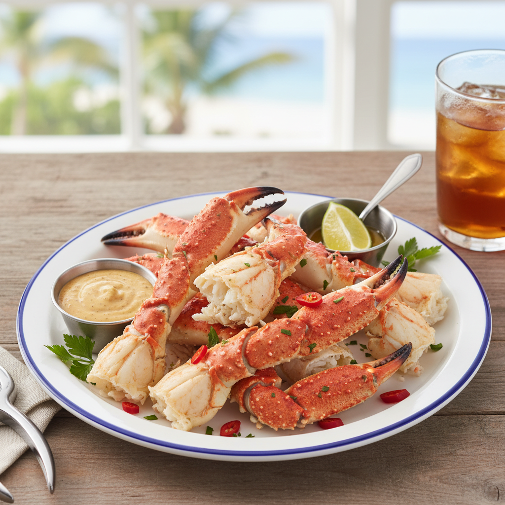 Florida Stone Crab Claws Plate