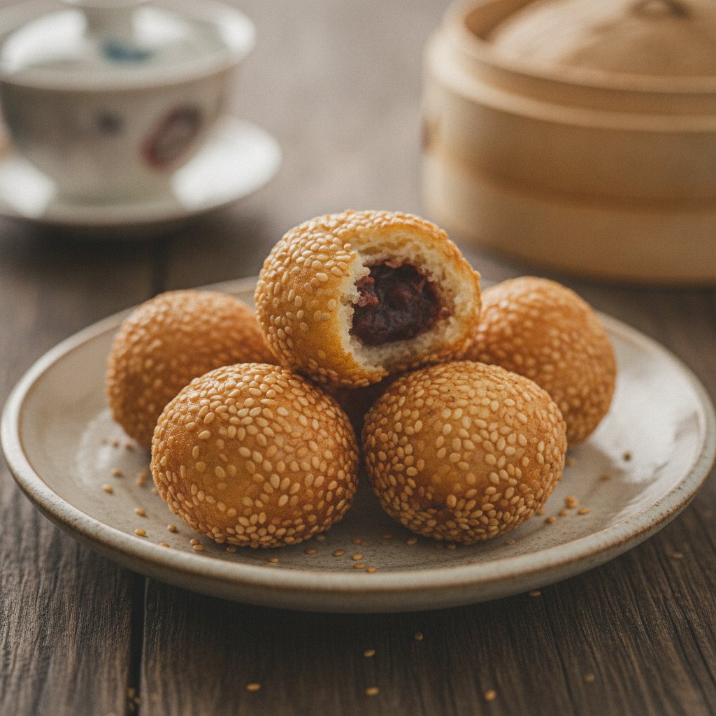 Fried Sesame Balls (Gluten-Free)