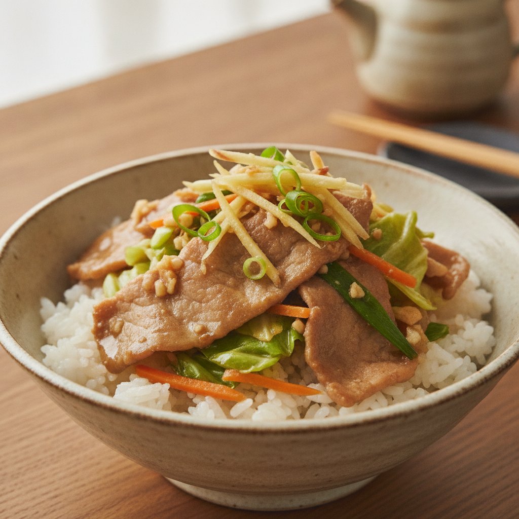Ginger Pork Stir Fry (Low-Calorie)