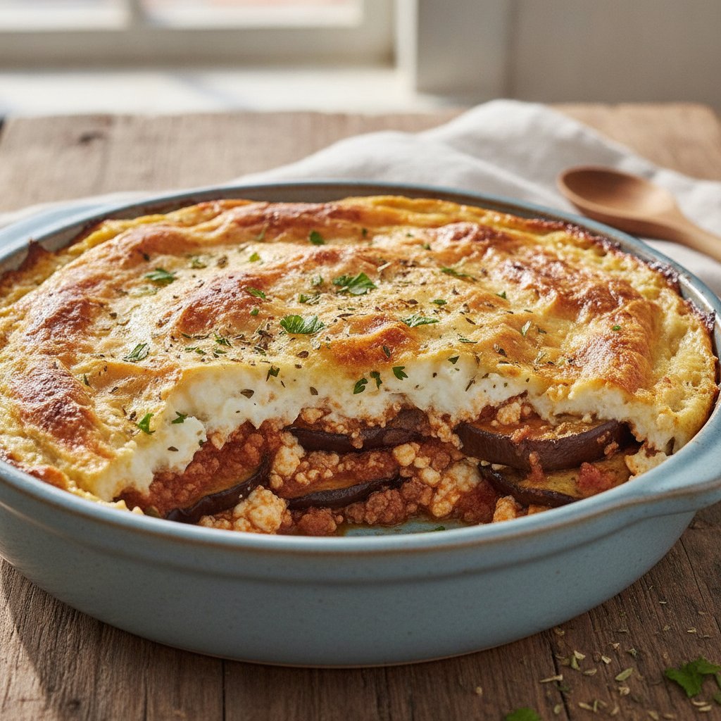 Layered Eggplant and Meat Bake (High-Protein)