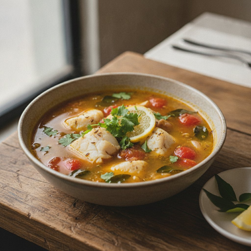 Spiced Fish Soup (Low-Calorie)