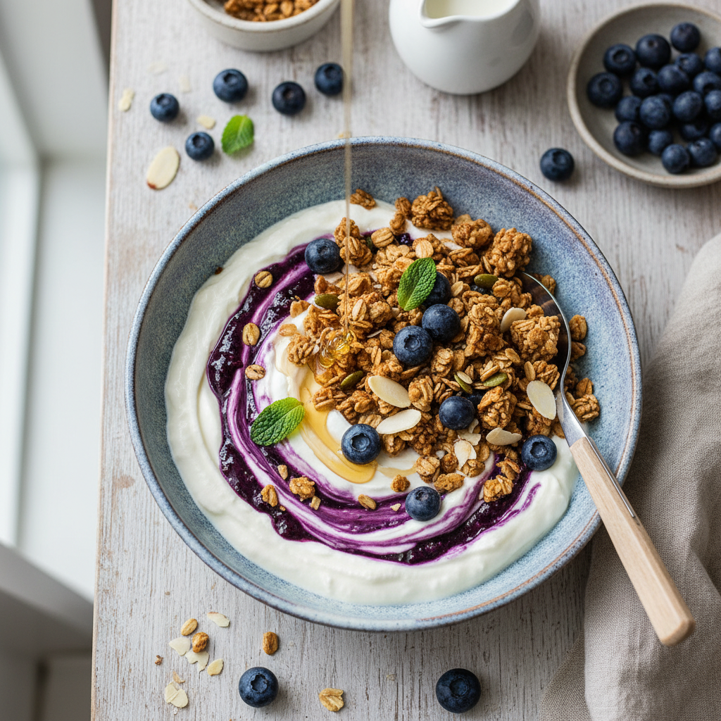 Skyr Blueberry Granola Bowl