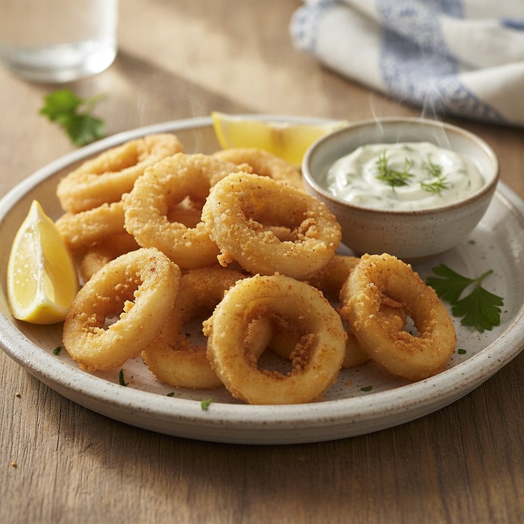 Crispy Fried Squid Rings (Gluten-Free)