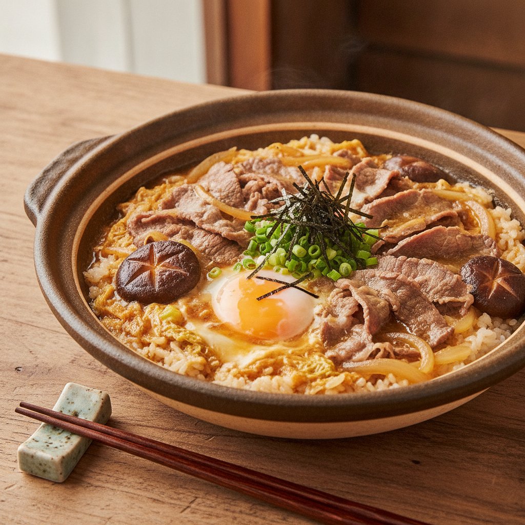 Beef and Vegetable Hot Pot Rice