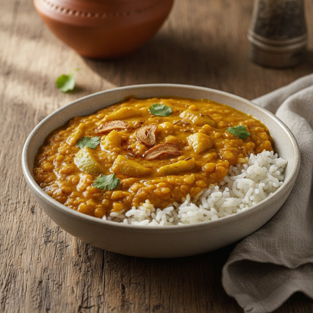 Sour Mango Lentil Curry