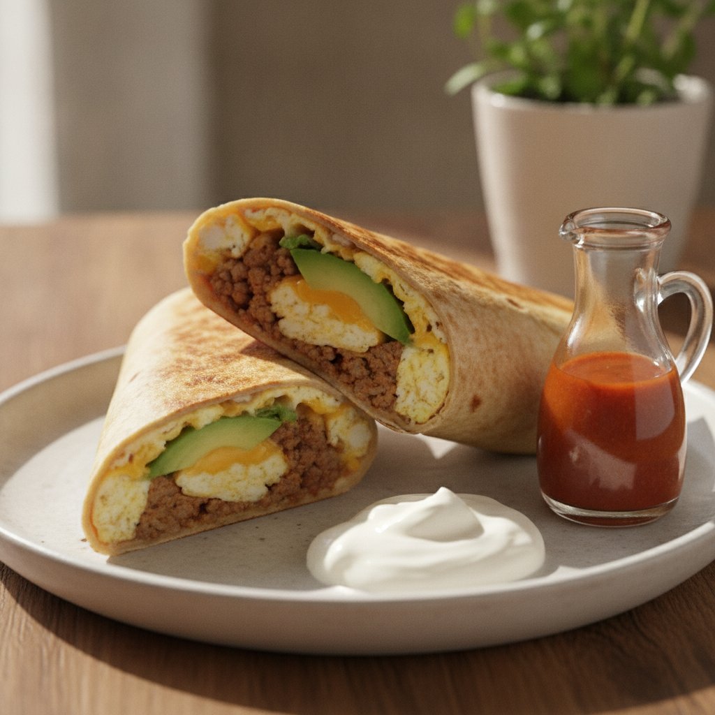 Breakfast Burrito Wrap (Keto)