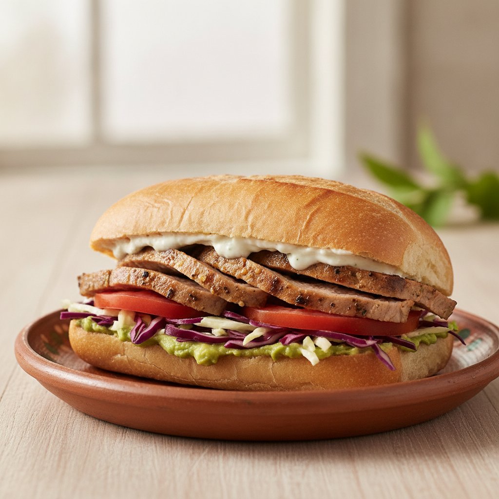 Marinated Pork Sandwich (Low-Calorie)