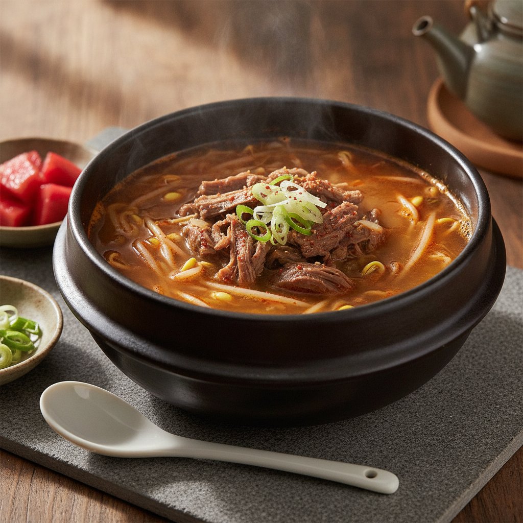 Beef and Bean Sprout Soup