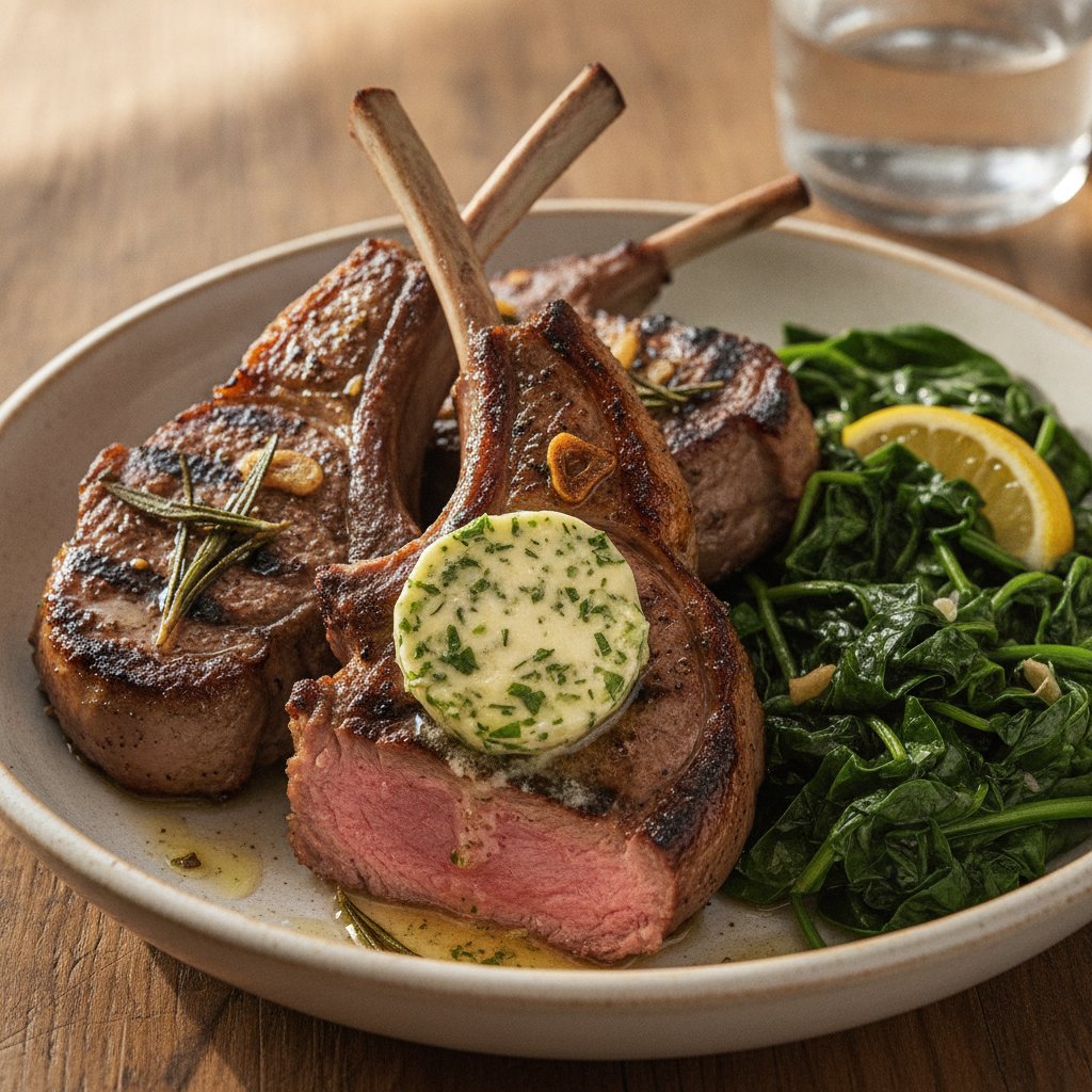 Grilled Lamb Chops with Rosemary (Keto)